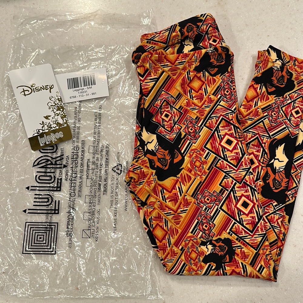 Brand New Kids S/M Disney Lularoe leggings